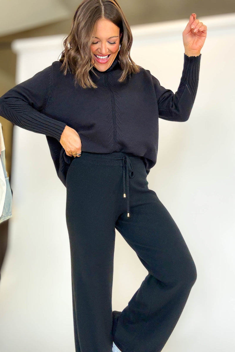 PINK FRIDAY Black Sweater Pants