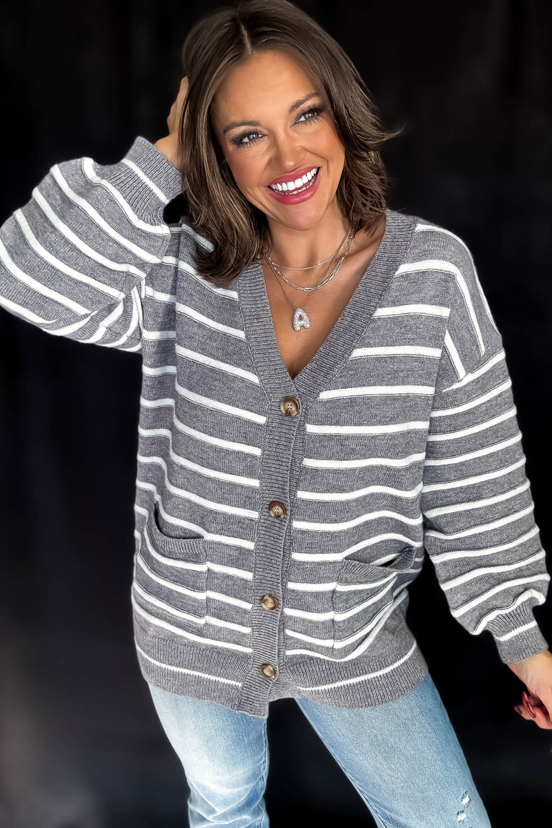 Striped Cozy Days Cardigan