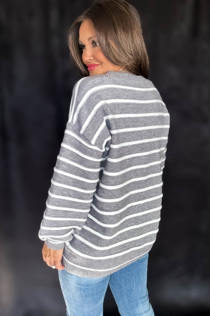 Striped Cozy Days Cardigan