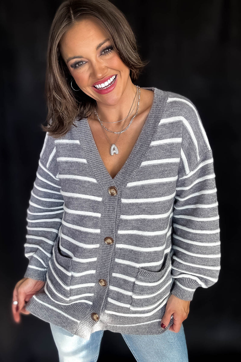 Striped Cozy Days Cardigan
