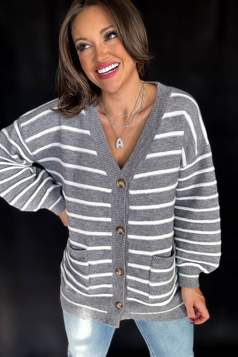 Striped Cozy Days Cardigan