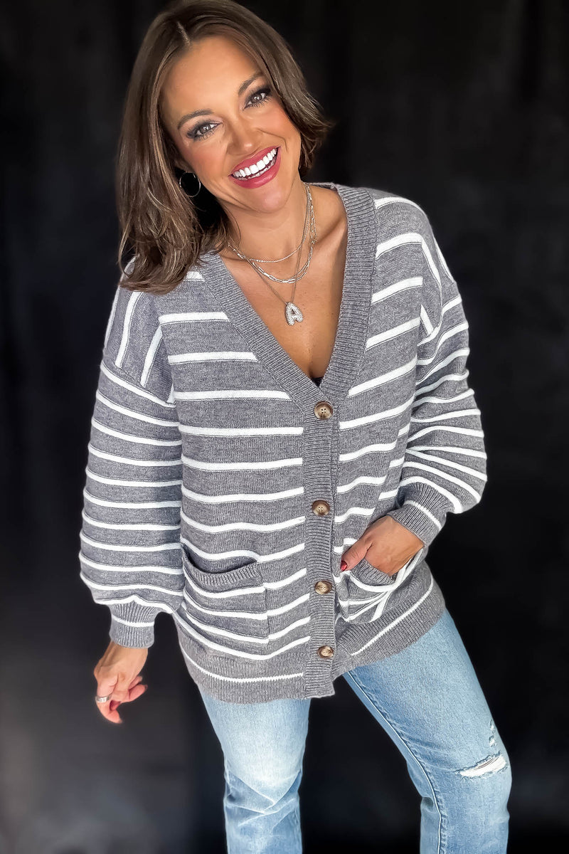 Striped Cozy Days Cardigan