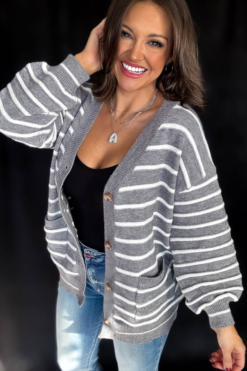 Striped Cozy Days Cardigan