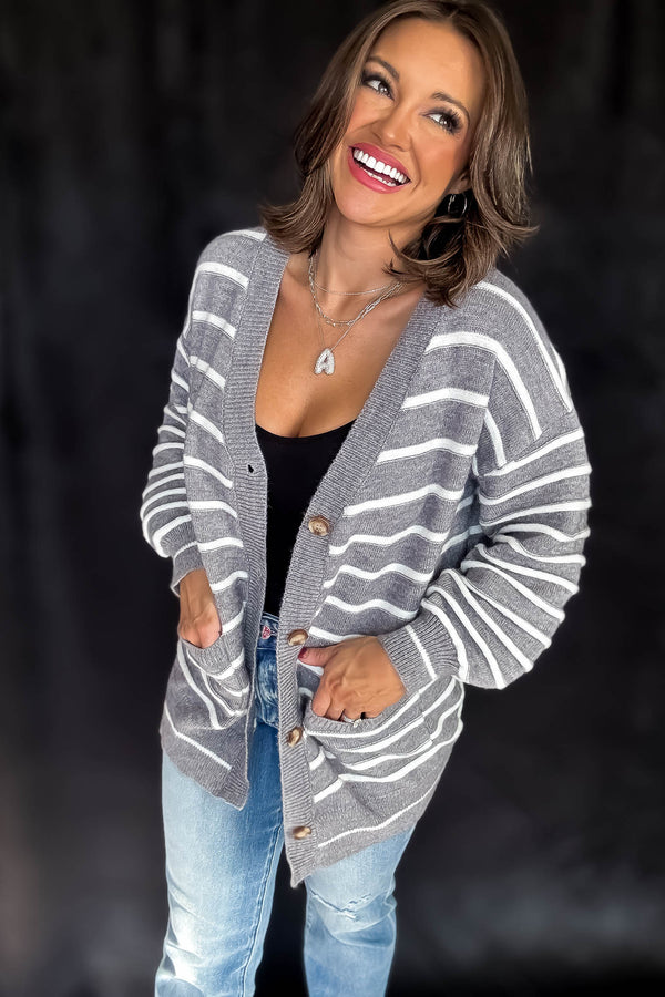Striped Cozy Days Cardigan