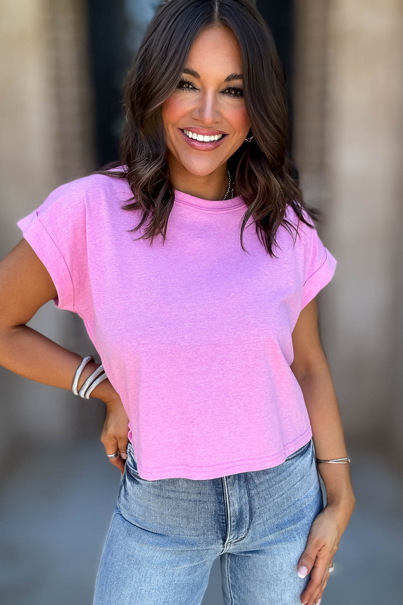 Attractive Beginnings Heather Mauve Top