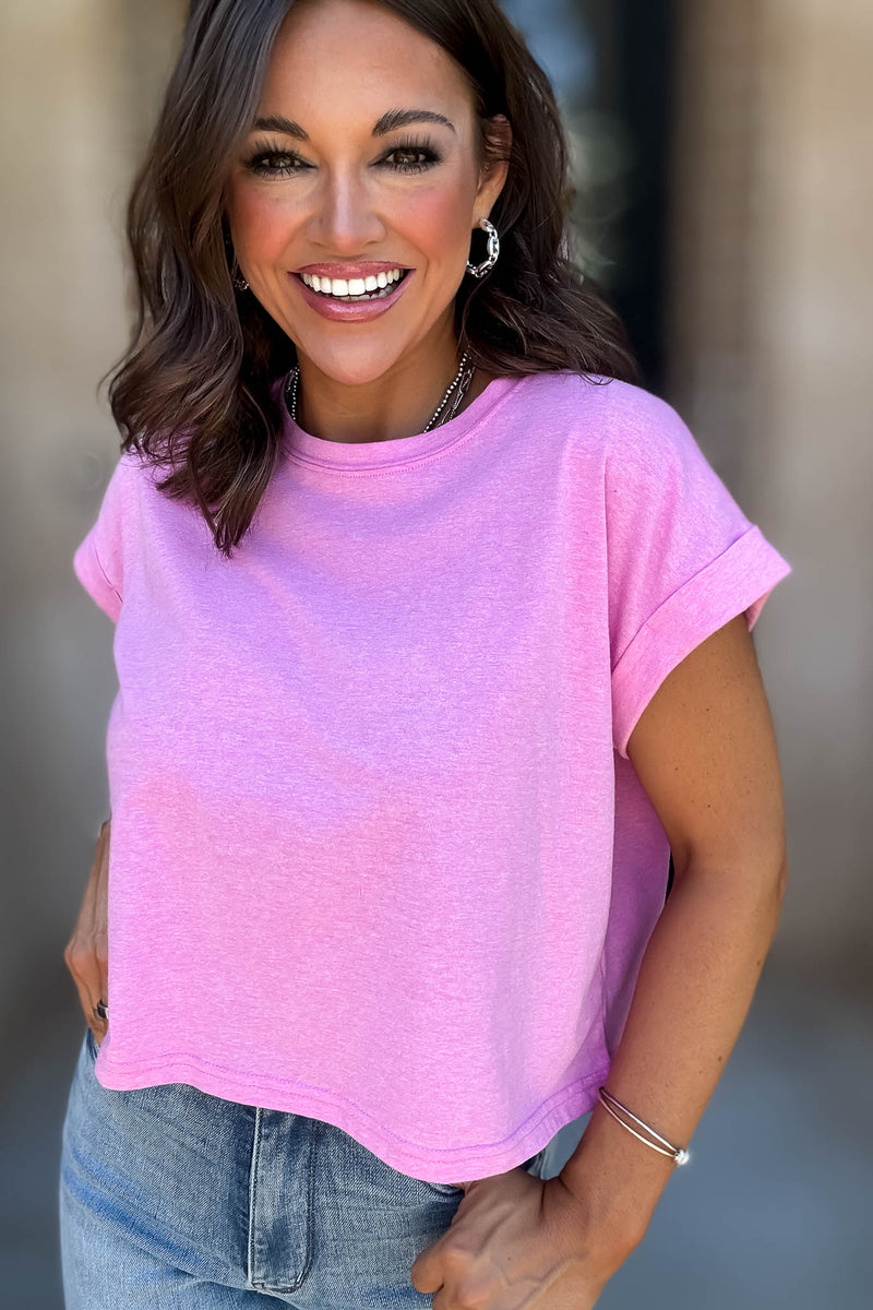 Attractive Beginnings Heather Mauve Top