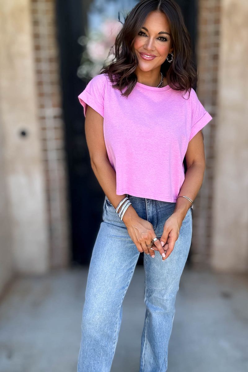 Attractive Beginnings Heather Mauve Top