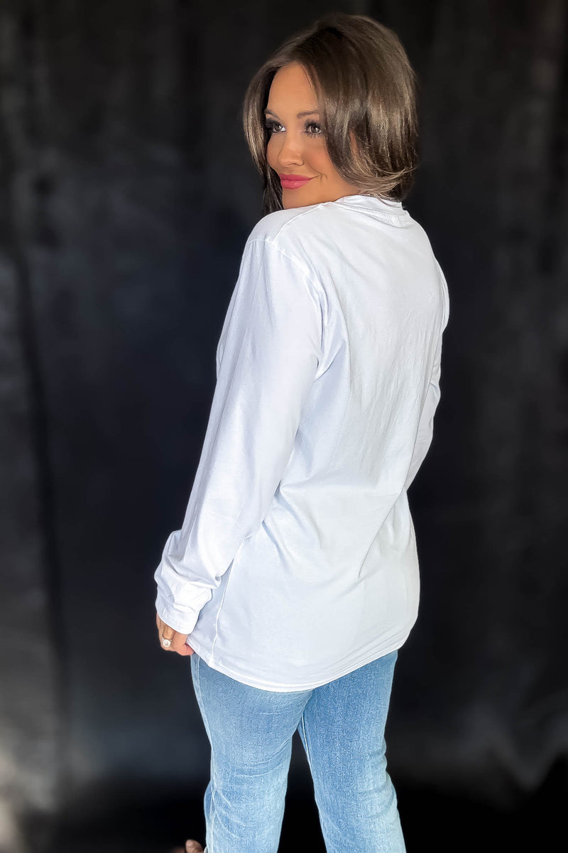 Pima Cotton Blend White Long Sleeve