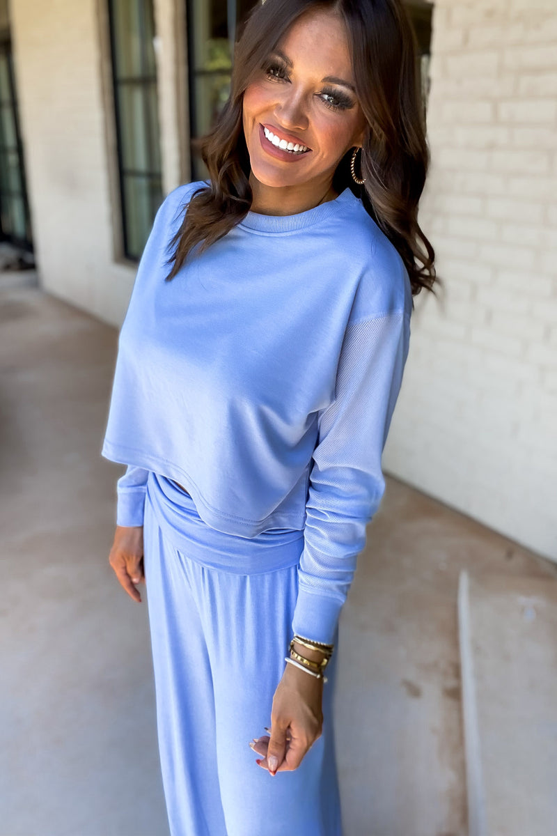 Bliss And Beyond Light Blue Top