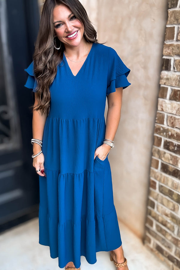 Beauty Teal Maxi Dress