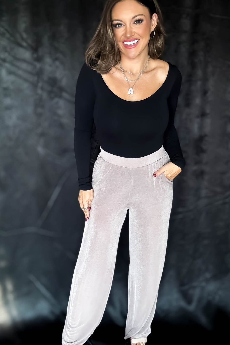 Dynamic Fashion Black V Neck Double Layer Longsleeve Top