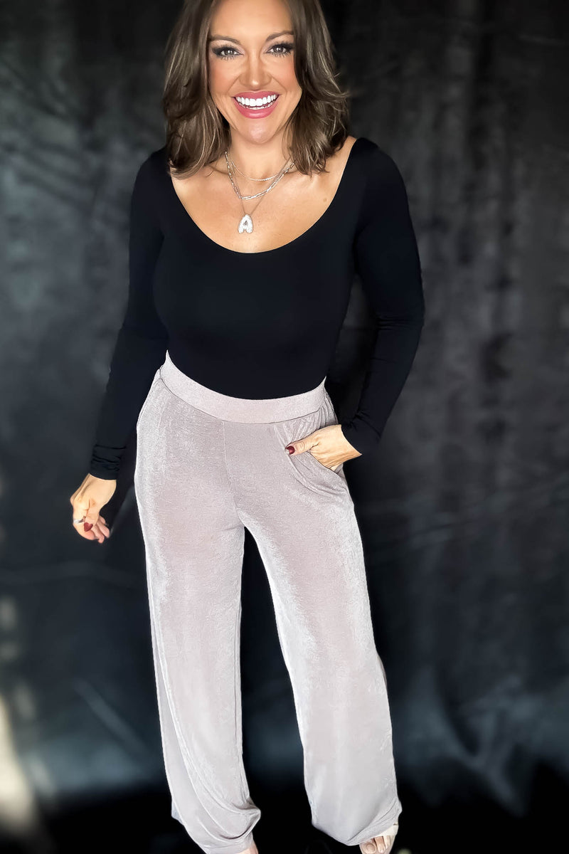 Dynamic Fashion Black V Neck Double Layer Longsleeve Top