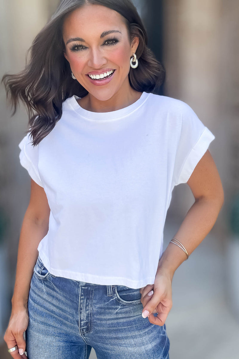 Attractive Beginnings White Crop Top