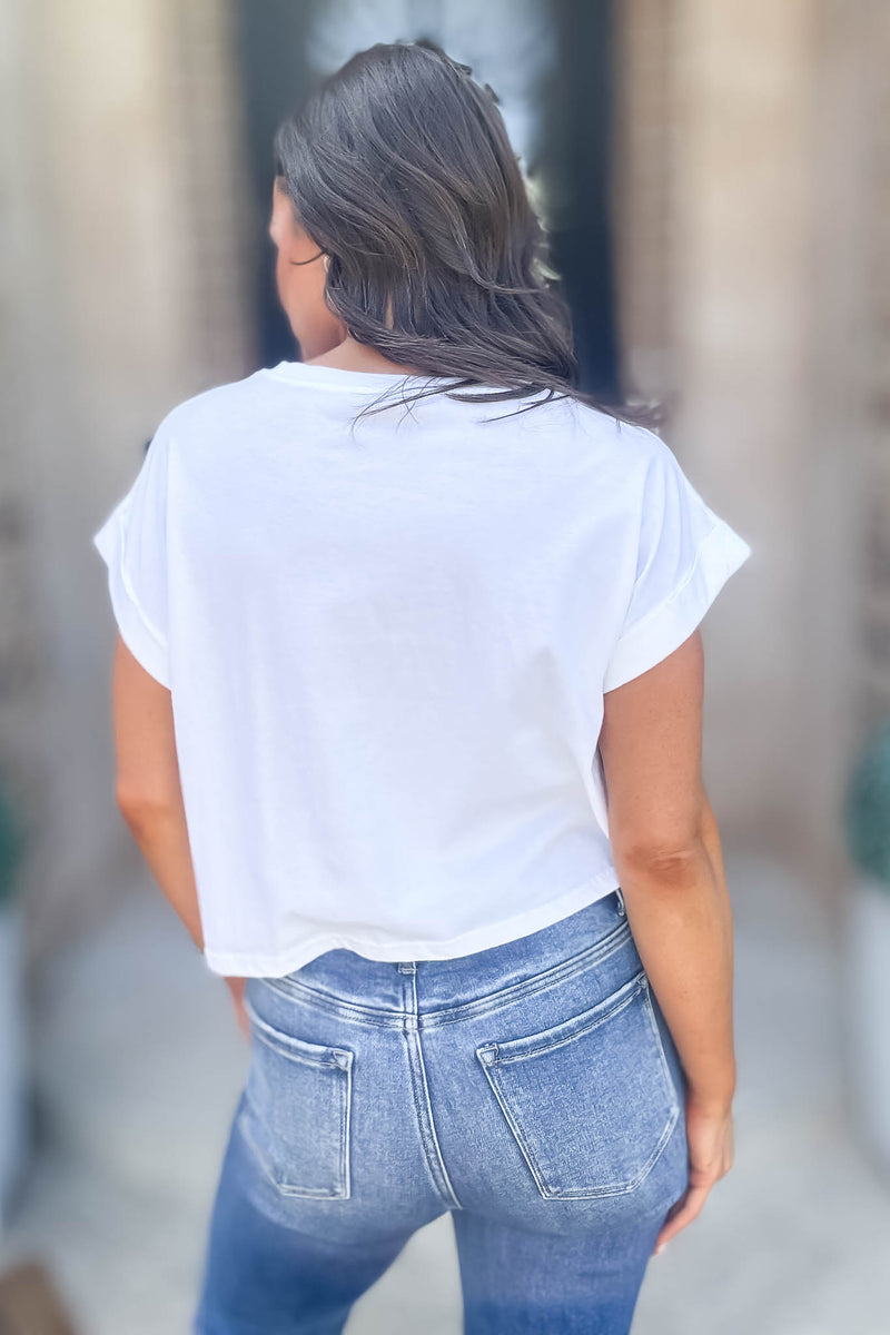 Attractive Beginnings White Crop Top
