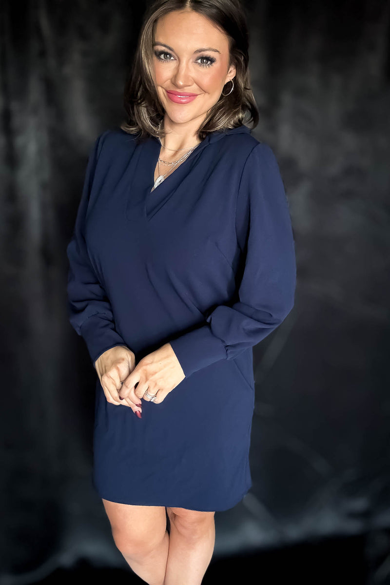 Business Casual Navy Dress