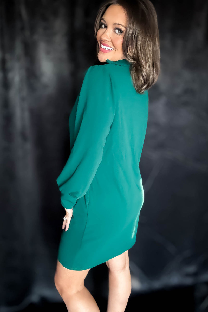 Business Casual Hunter Green Dress