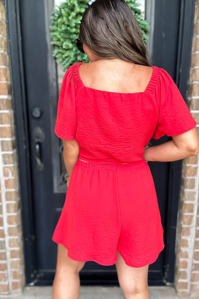 Get Obsessed Red Shorts