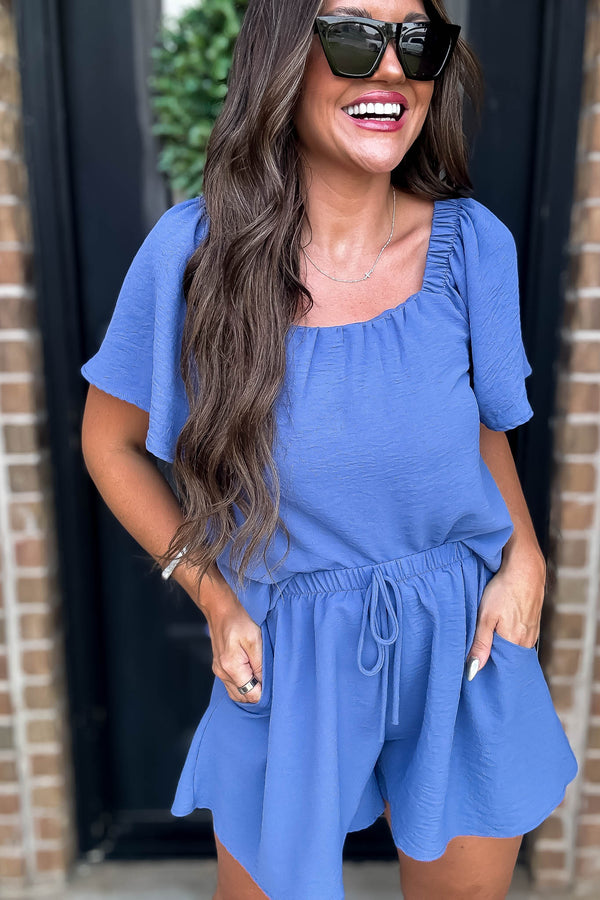 Get Obsessed Slate Blue Shorts