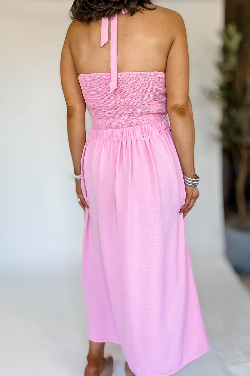 Airflow Maxi Midi Pink Skirt