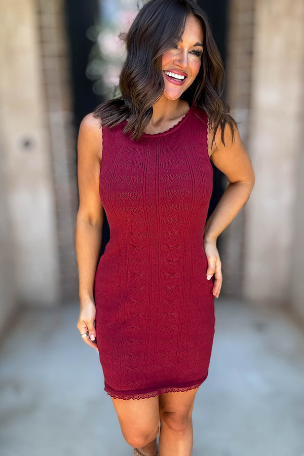 Le Lis Sleeveless Mini Dress With Scoop Neck Line