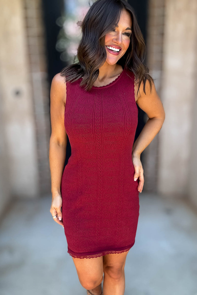 Le Lis Sleeveless Mini Dress With Scoop Neck Line