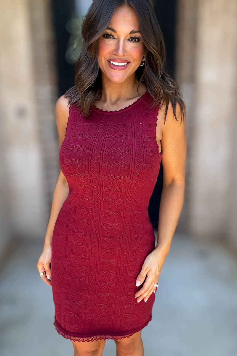 Le Lis Sleeveless Mini Dress With Scoop Neck Line