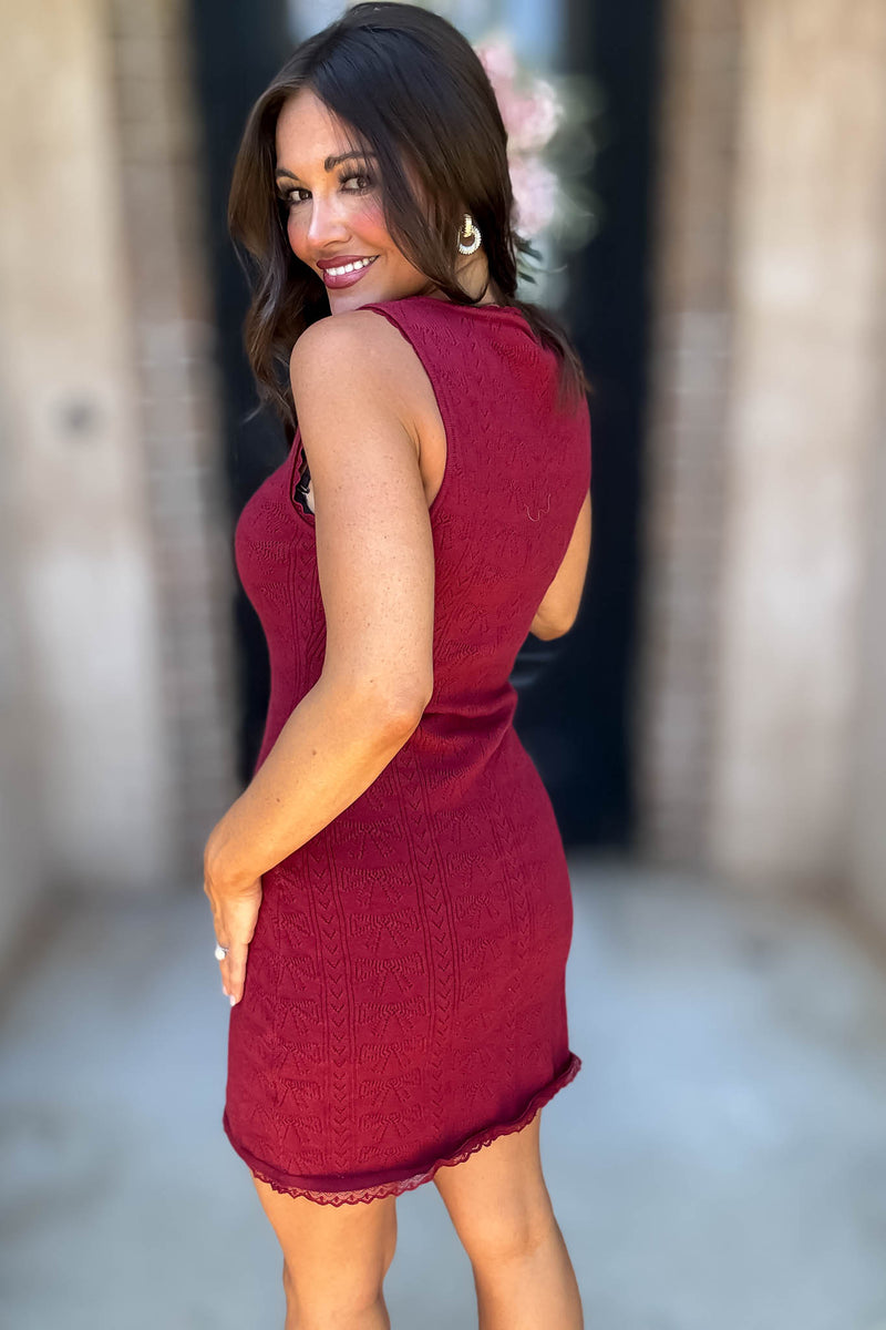 Le Lis Sleeveless Mini Dress With Scoop Neck Line