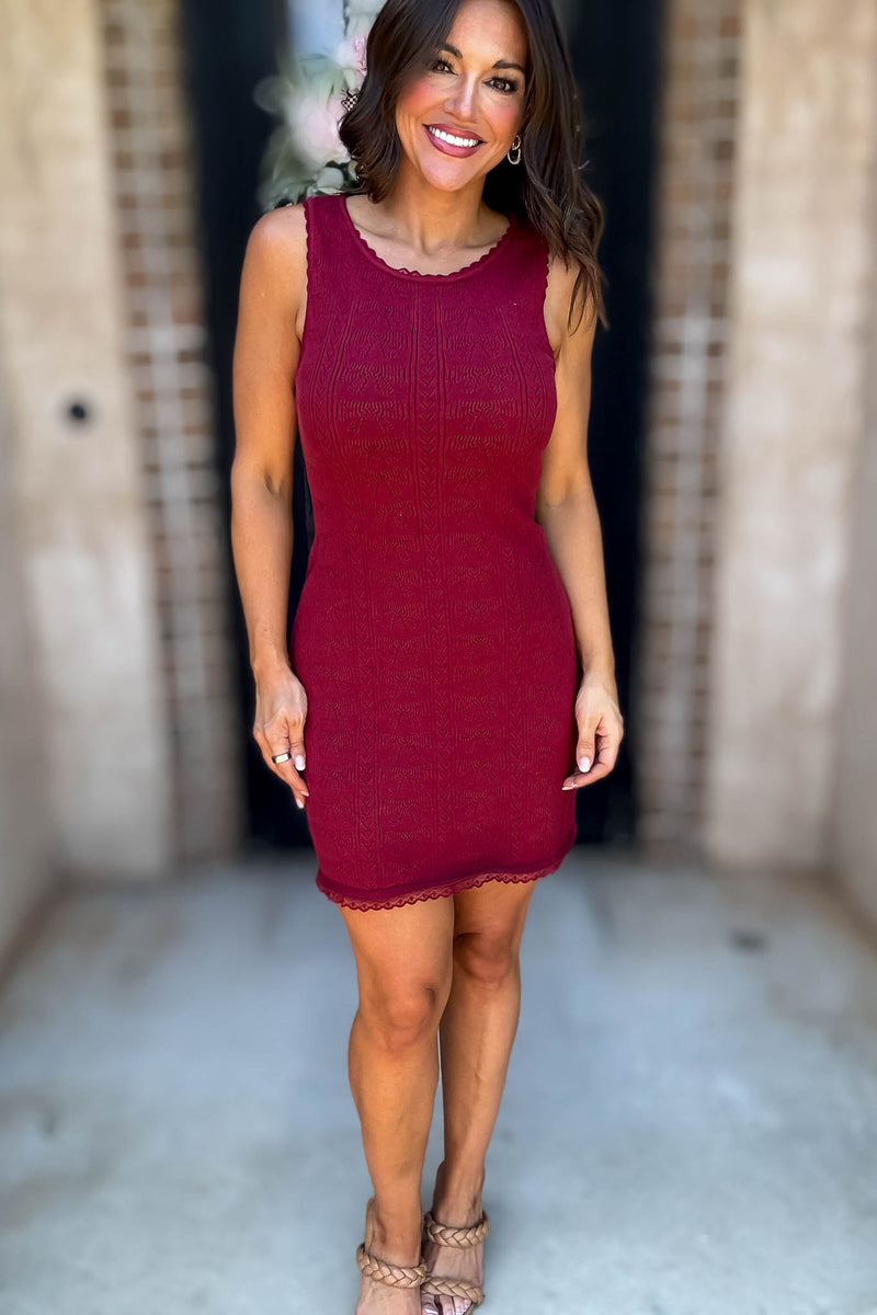 Le Lis Sleeveless Mini Dress With Scoop Neck Line