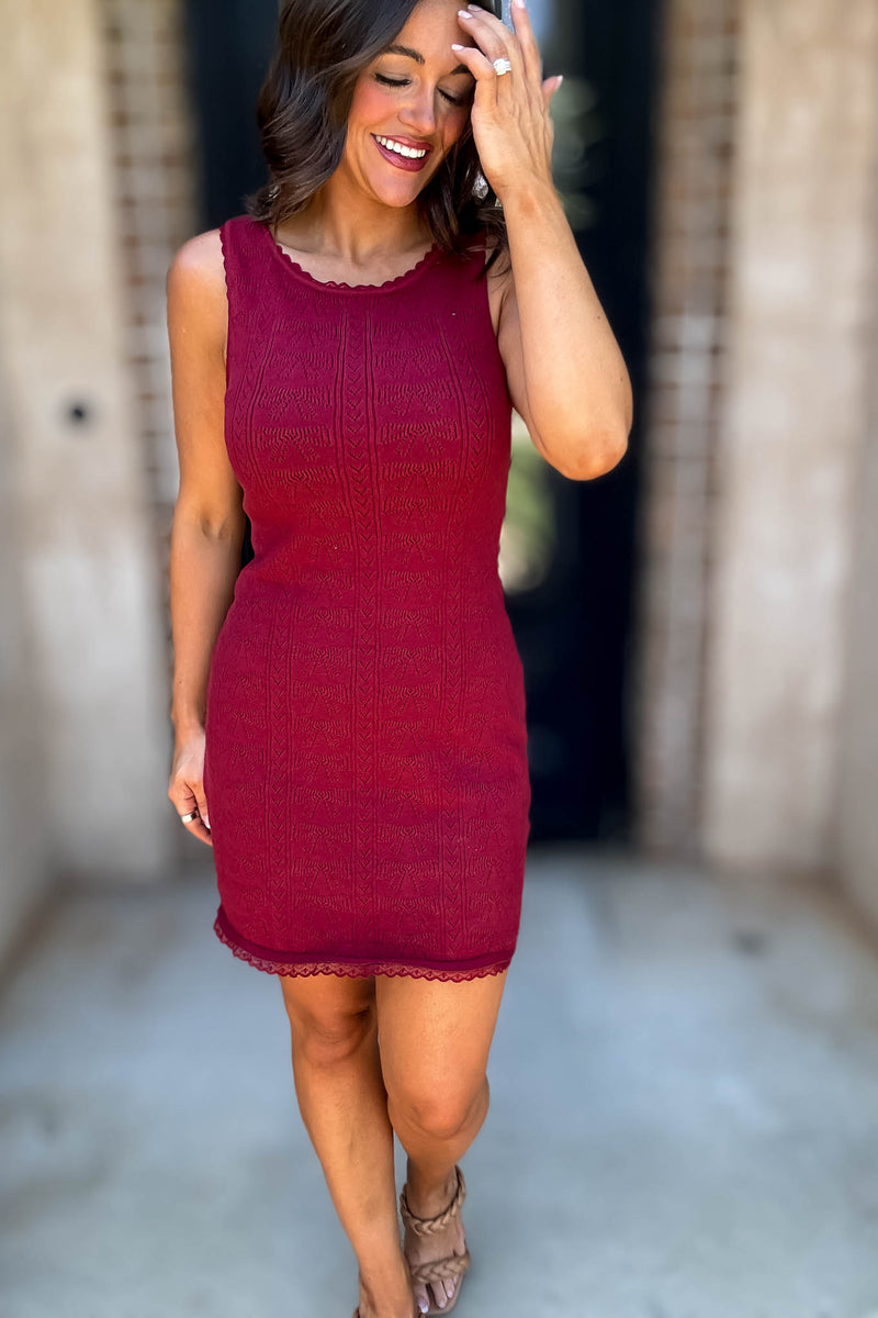 Le Lis Sleeveless Mini Dress With Scoop Neck Line