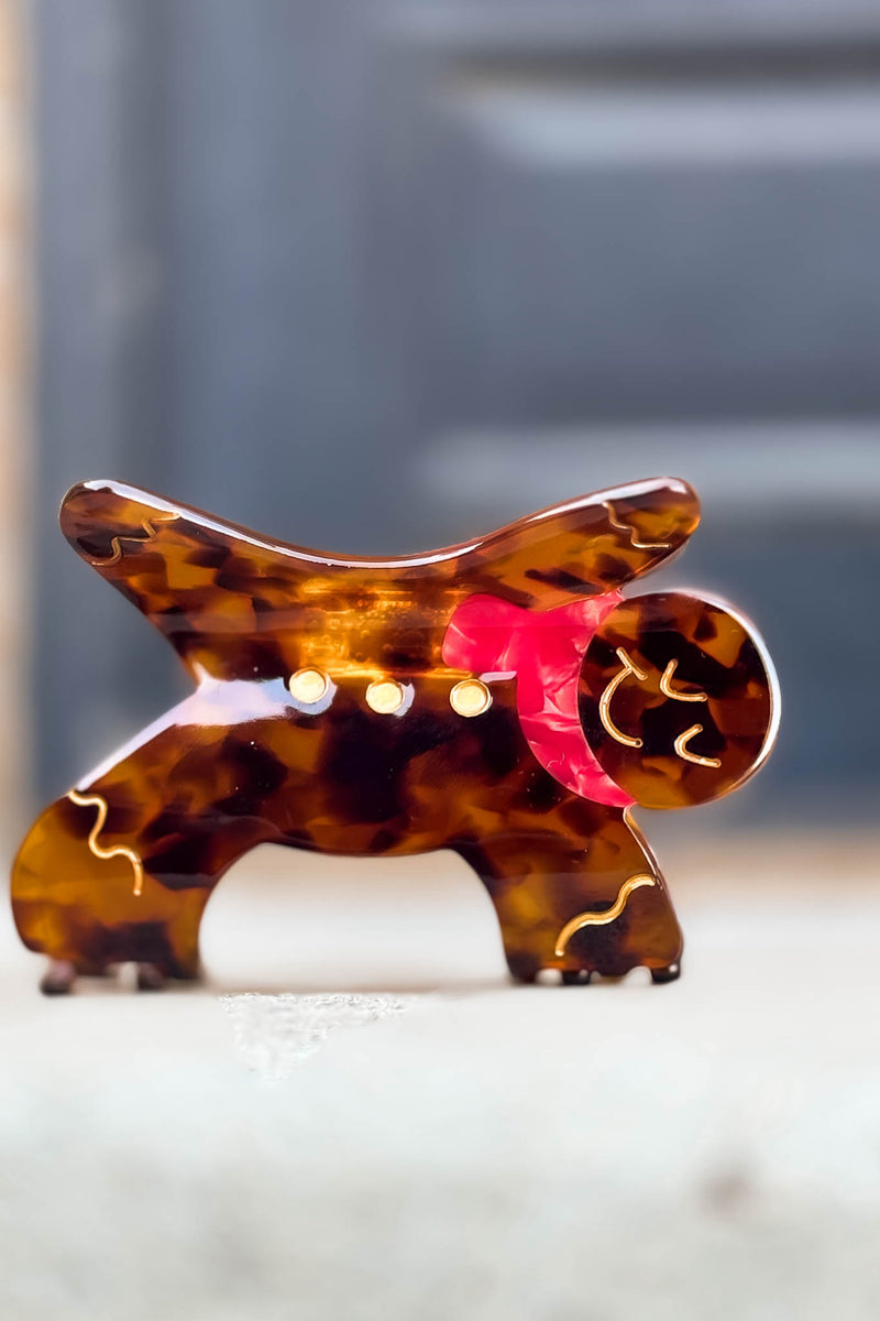 Gingerbread Hair Clip
