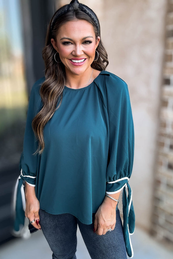 Forever Happy Hunter Green Top