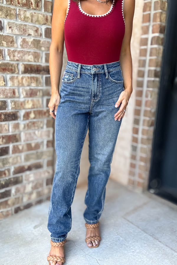 Judy Blue High Waisted Rigid Magic Non-Destroy Straight