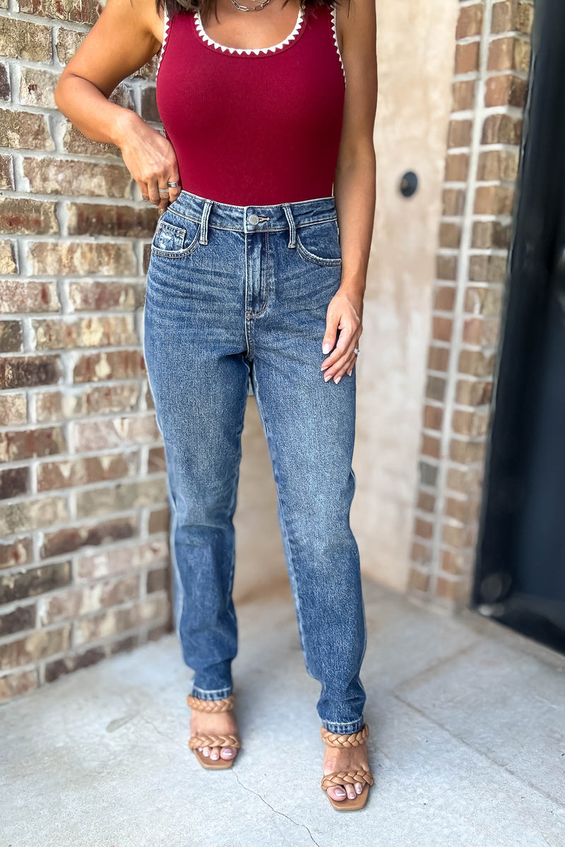 Judy Blue High Waisted Rigid Magic Non-Destroy Straight