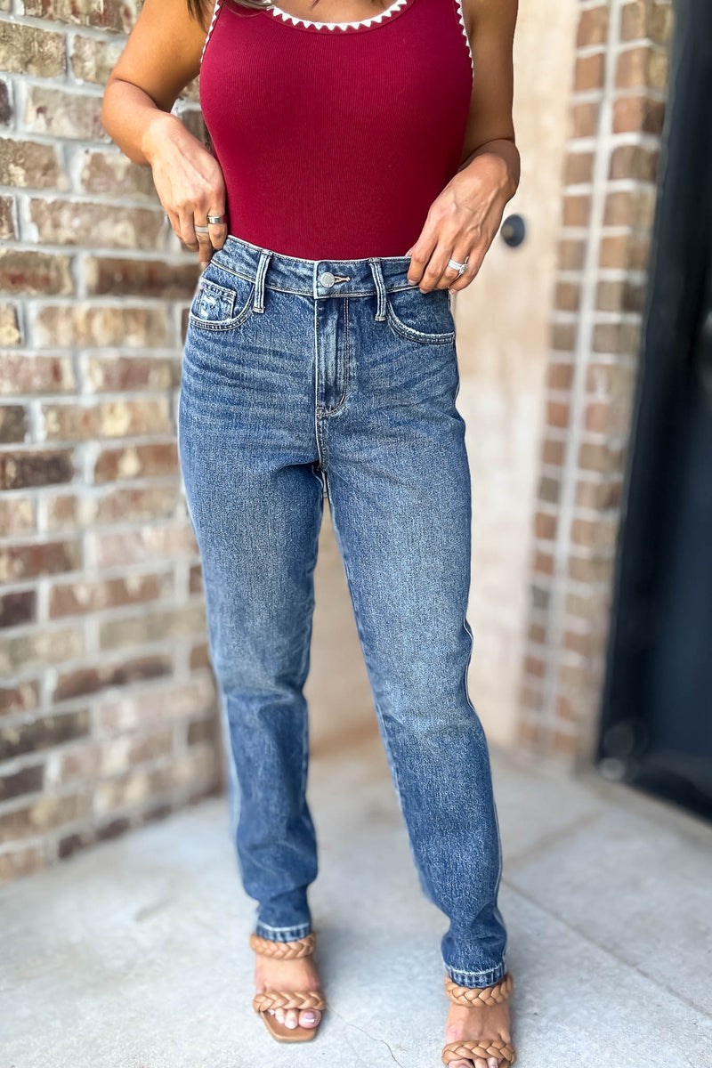 Judy Blue High Waisted Rigid Magic Non-Destroy Straight