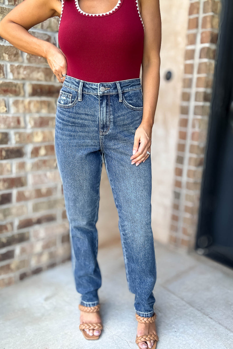 Judy Blue High Waisted Rigid Magic Non-Destroy Straight
