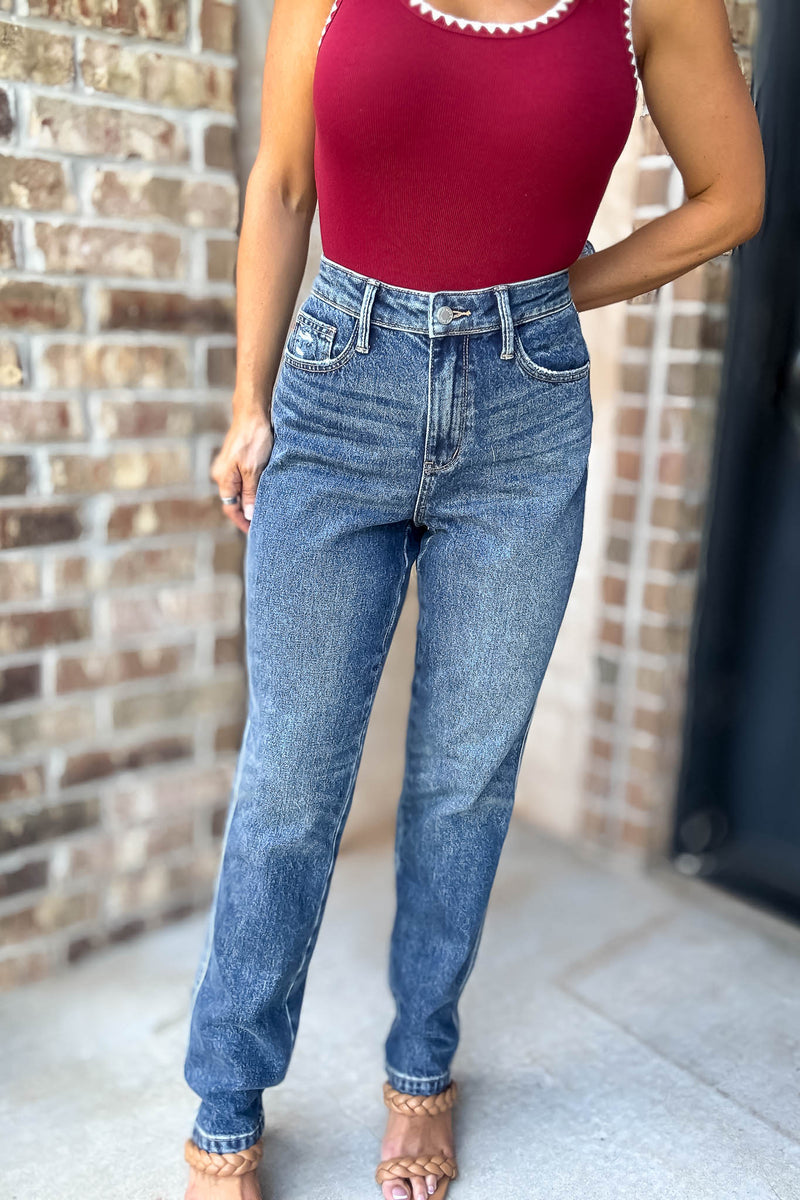 Judy Blue High Waisted Rigid Magic Non-Destroy Straight