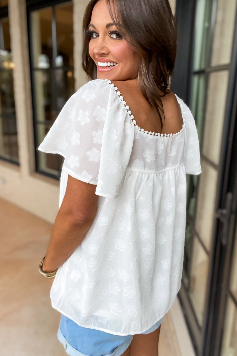 Unforgettable Flower Embroidery Pattern Top