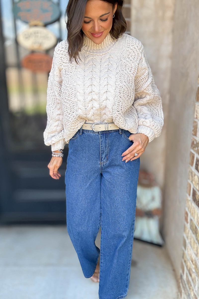 Scallop Embo Pocket Denim Pants