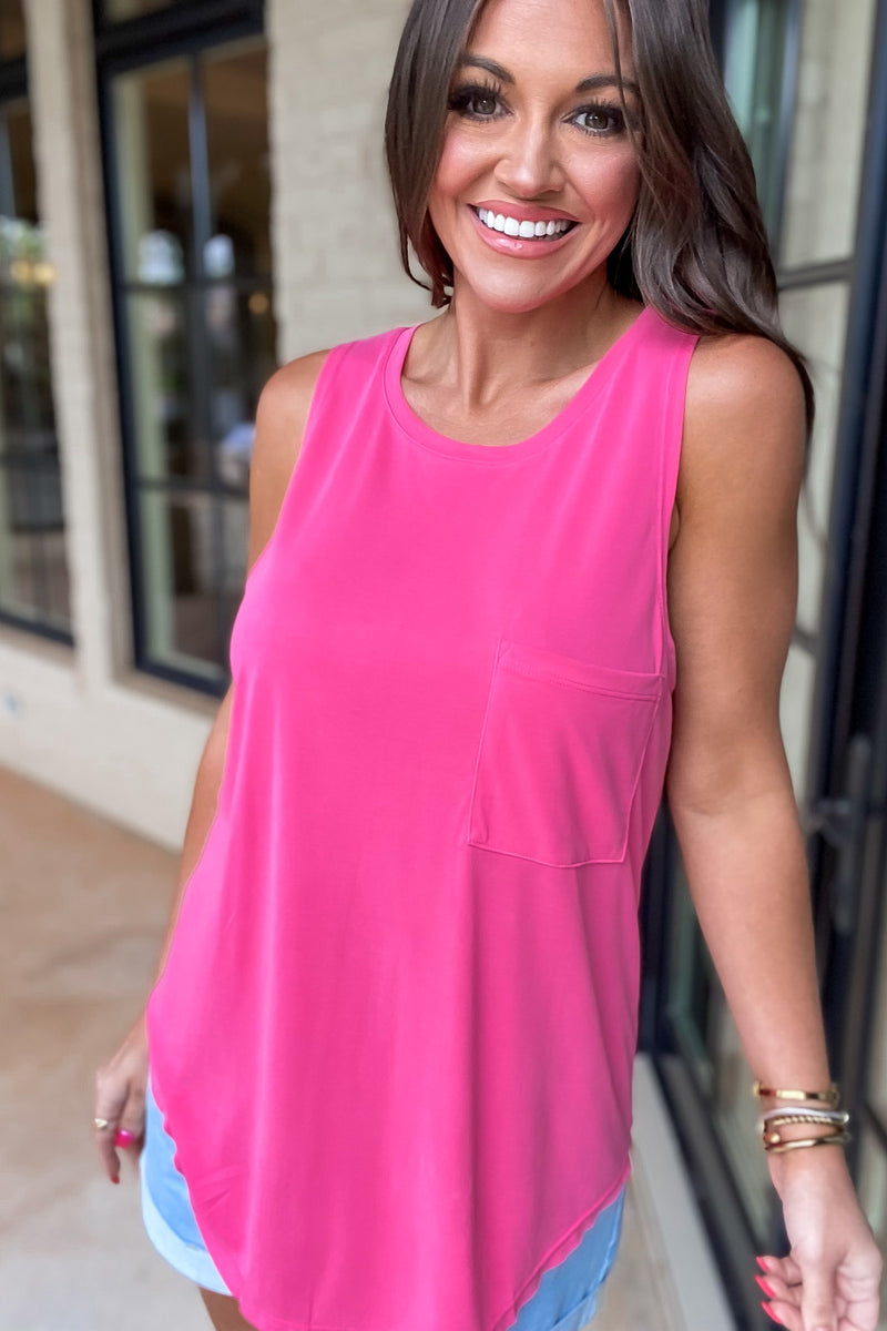 Yoko Fuchsia Top