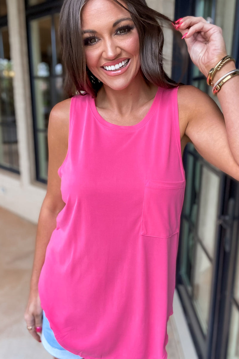 Yoko Fuchsia Top