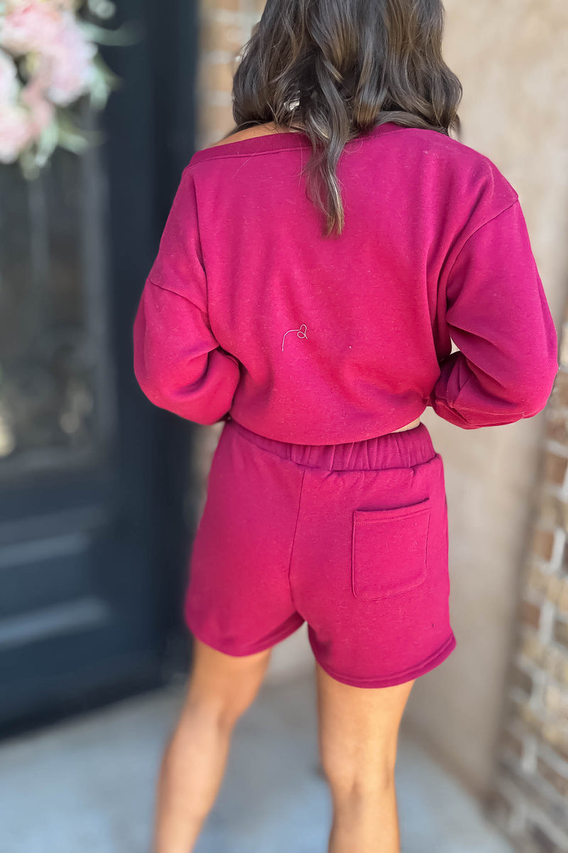 Softest Ever Cabernet Fleece Shorts