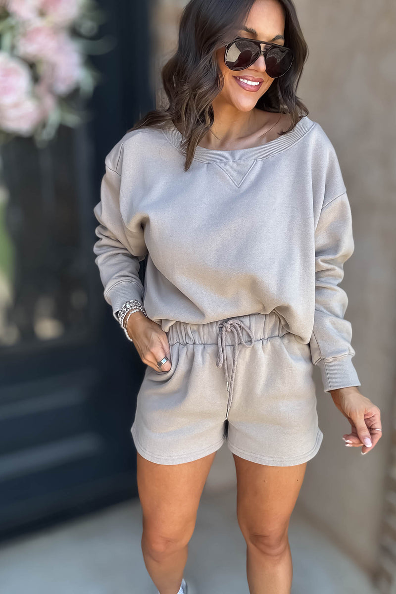 Softest Ever Ash Mocha Fleece Shorts