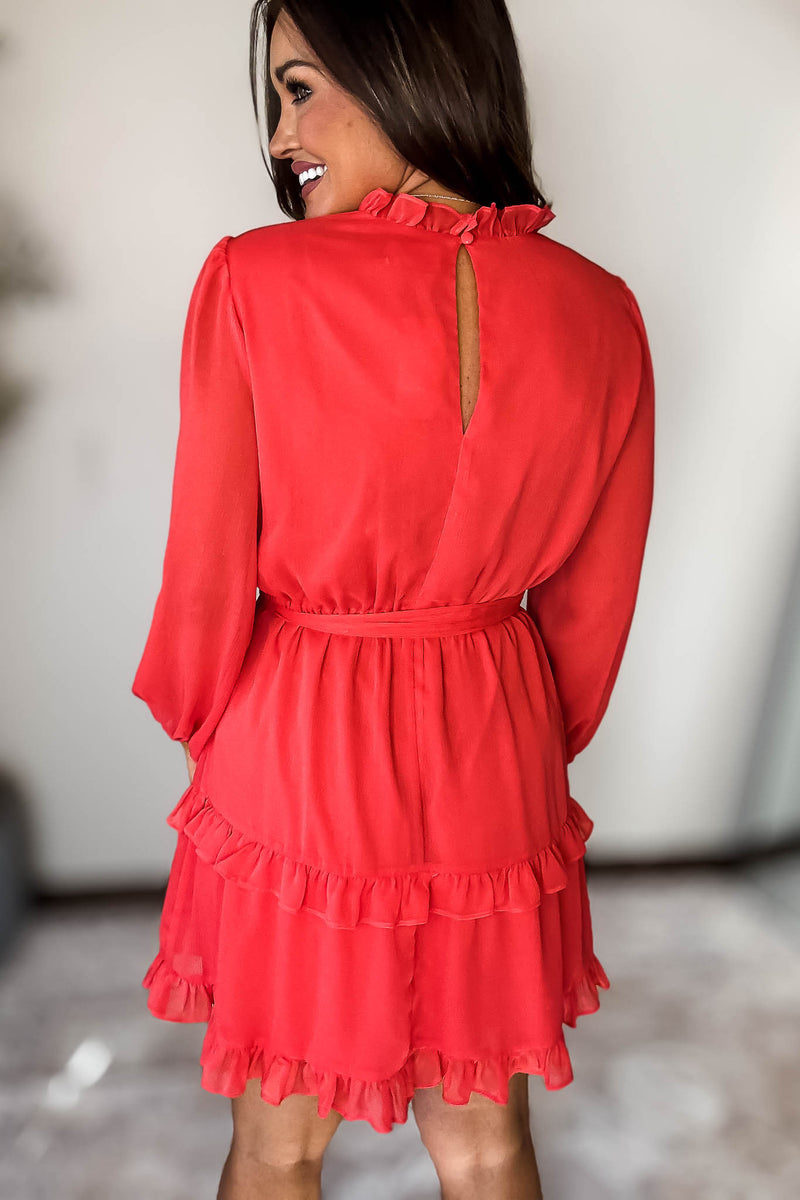 Red Tiered Dress