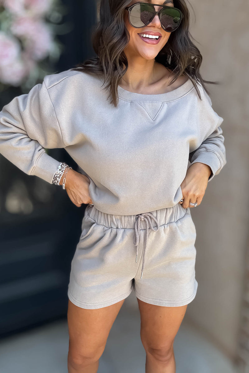 Softest Ever Ash Mocha Fleece Shorts