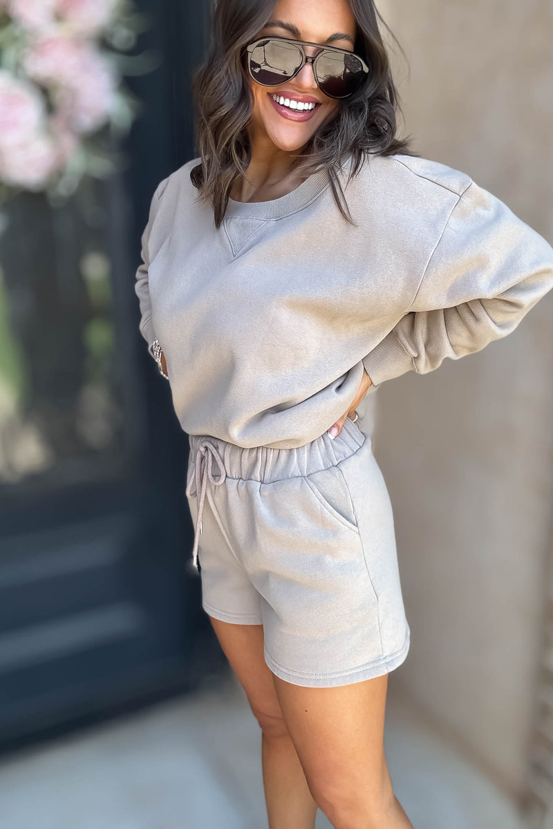 Softest Ever Ash Mocha Fleece Shorts
