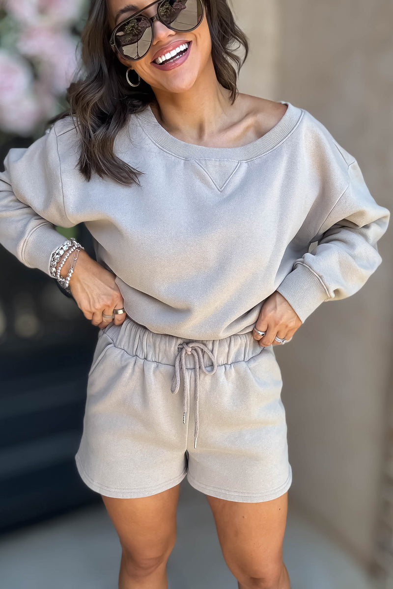 Softest Ever Ash Mocha Fleece Shorts