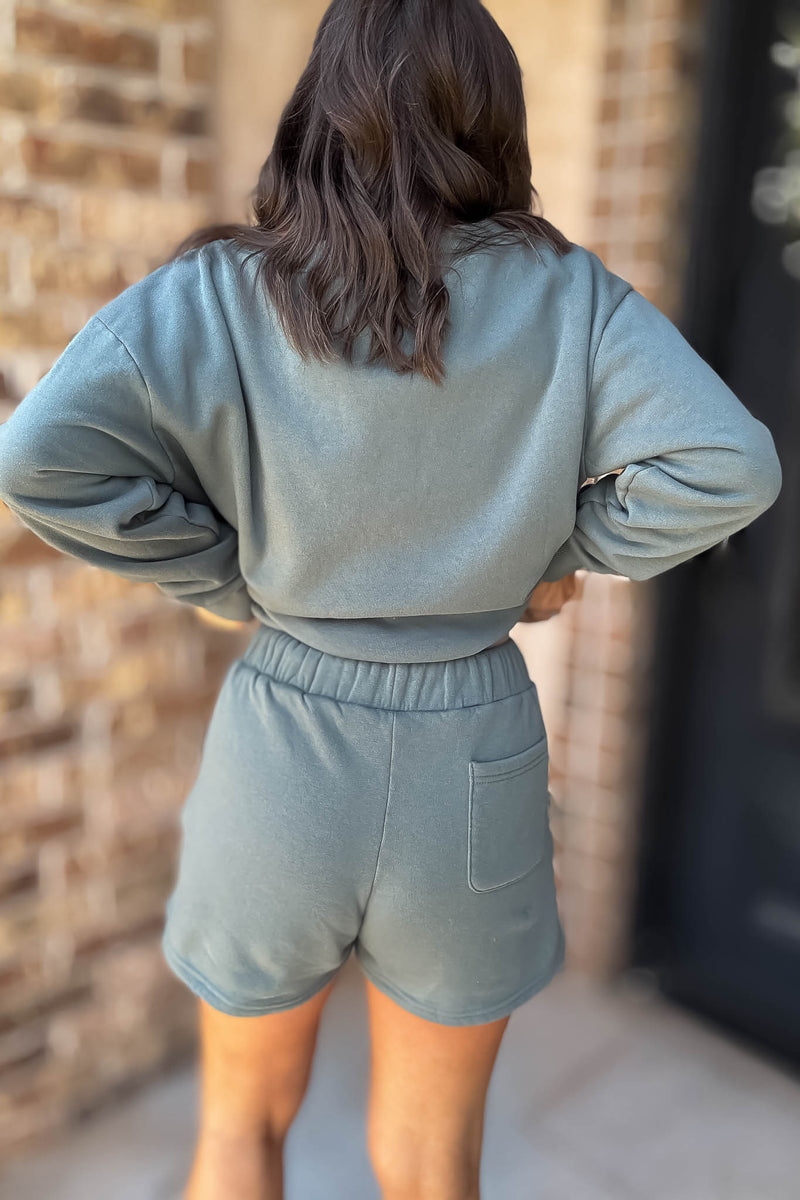 Softest Ever Ash Jade Fleece Shorts