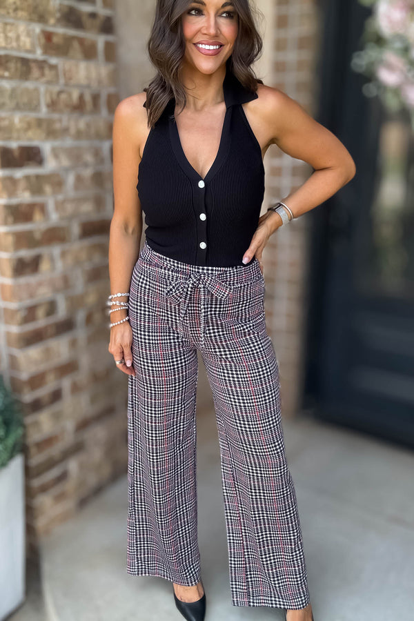 Mad For Plaid Tie Pants