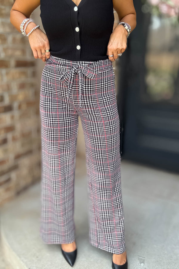 Mad For Plaid Tie Pants