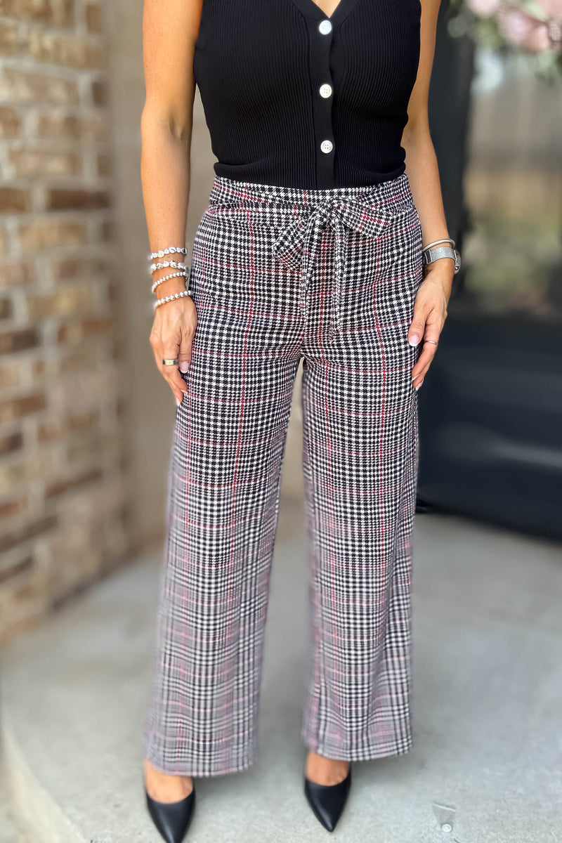 Mad For Plaid Tie Pants